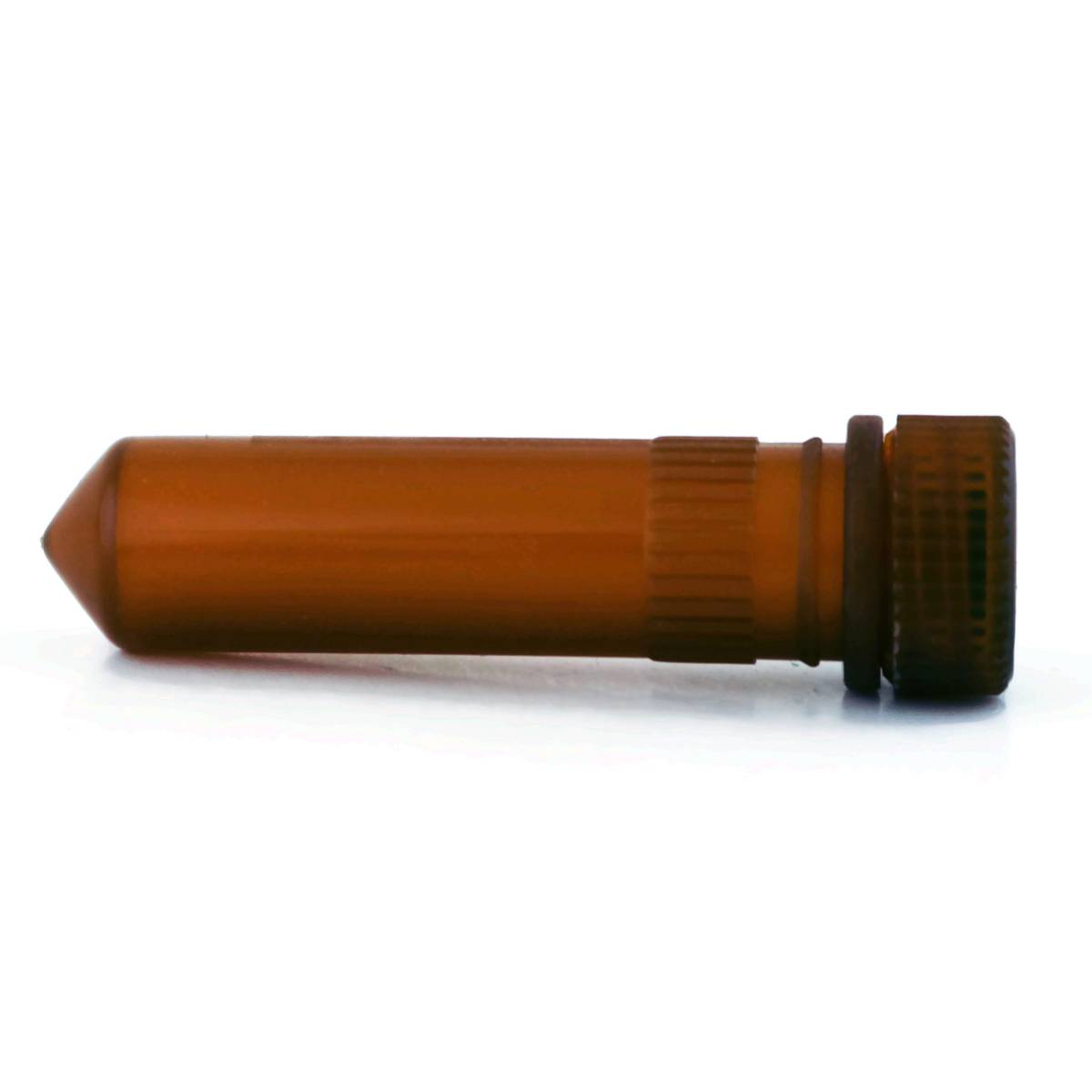 Amber Micro-Centrifuge Tubes with Screw Caps, 2.0 ml, Conical Bottom, 500 per Case 