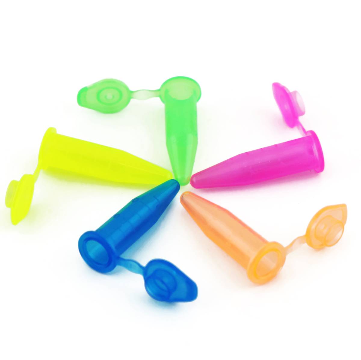 Fluorescent Micro-Centrifuge Tubes, Graduated, 0.5 ml, 1000 per Case