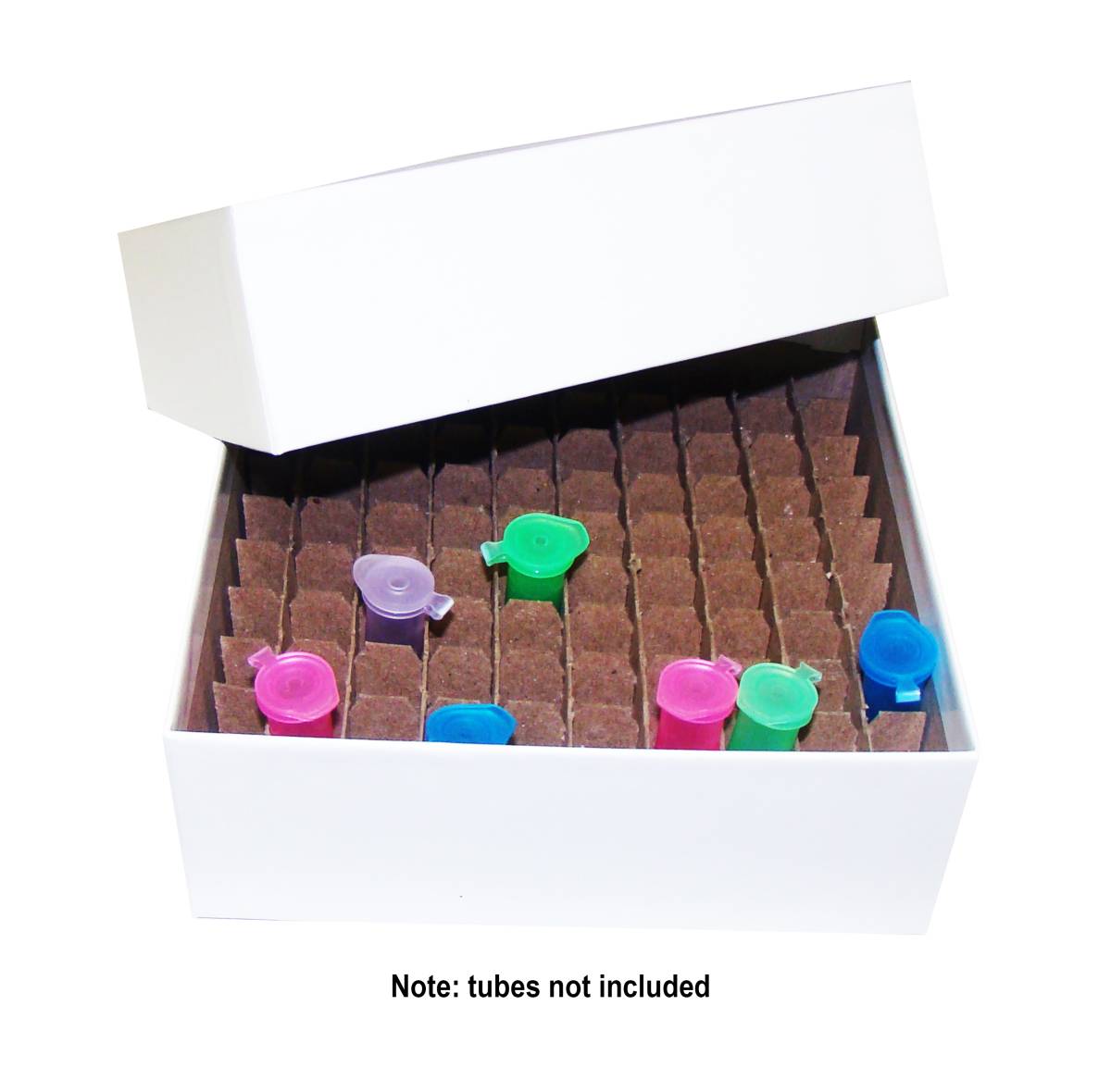 Micro-Tube Storage Box Set, Cardboard with Cell Partition, 100 Tube Capacity