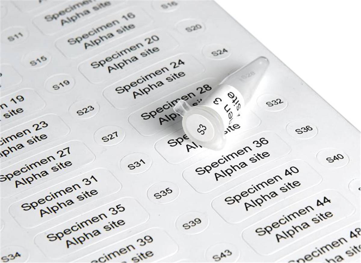 Cryo-Babies Labels/Tough-Spot Set for Laser Printers, Fits 1.5ml Tubes, 1360 Sets per Package