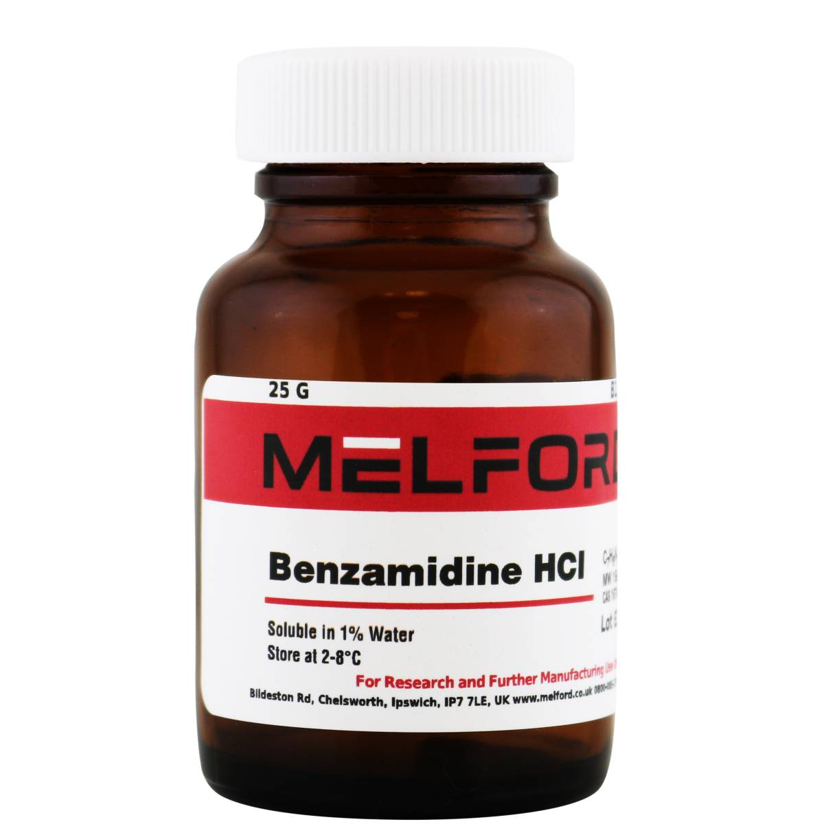 Benzamidine Hydrochloride, 25 Grams