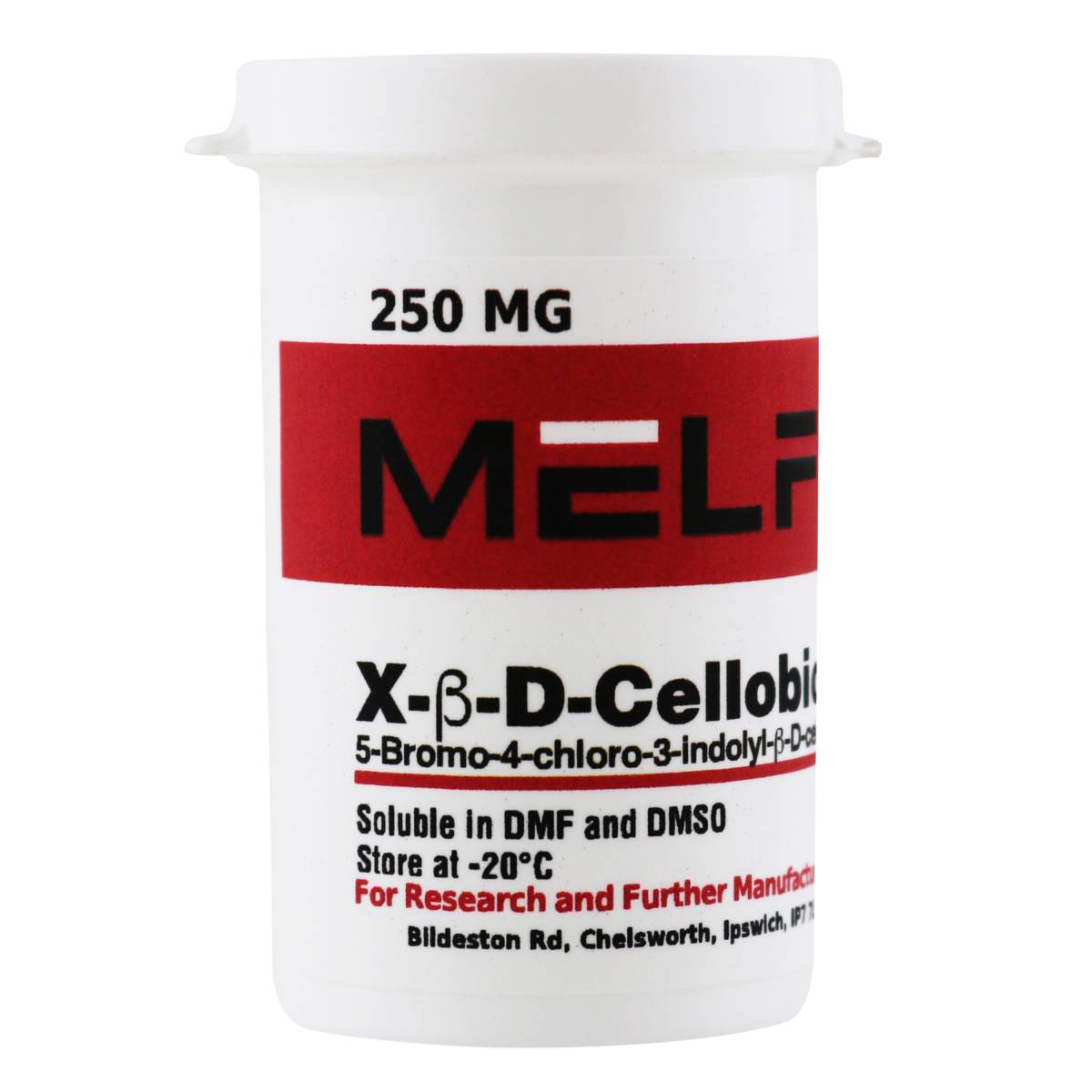 5-Bromo-4-chloro-3-indolyl-β-D-cellobioside [X-β-D-Cellobioside], 250 Milligrams