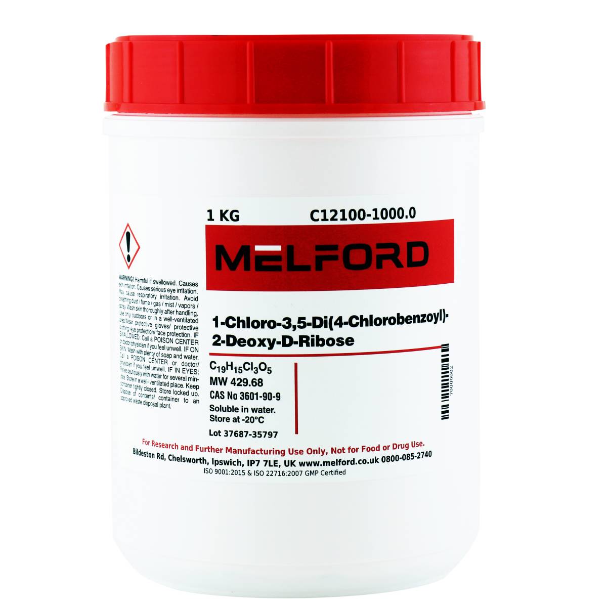 1-Chloro-3, 5-di (4-chlorobenzoyl)-2-deoxy-D-ribose, 1 Kilogram