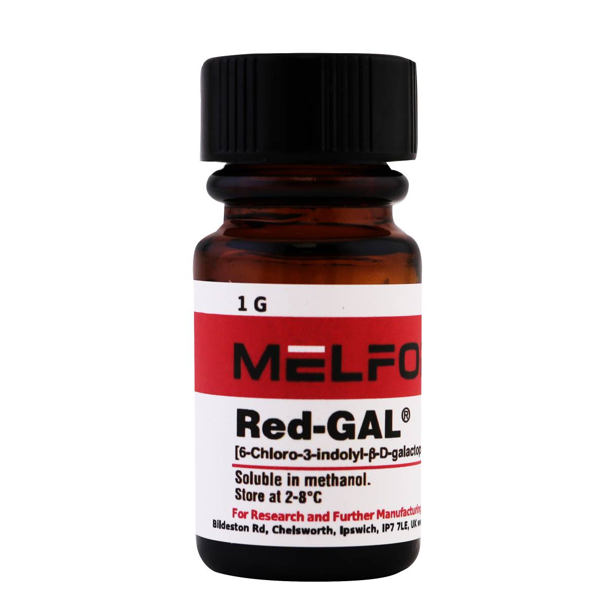 Red-GAL [6-Chloro-3-indolyl-β-D-galactopyranoside], 1 Gram