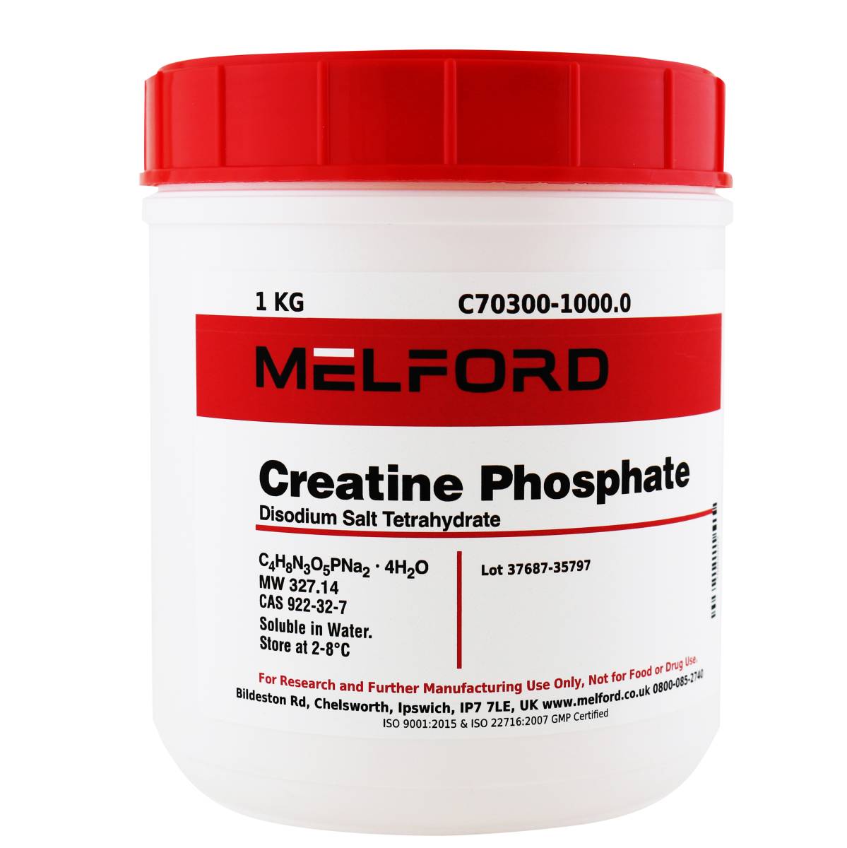 Creatine Phosphate Disodium Salt Tetrahydrate, 1 Kilogram