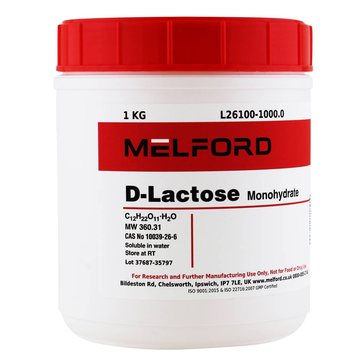 D-Lactose Monohydrate, 1 Kilogram