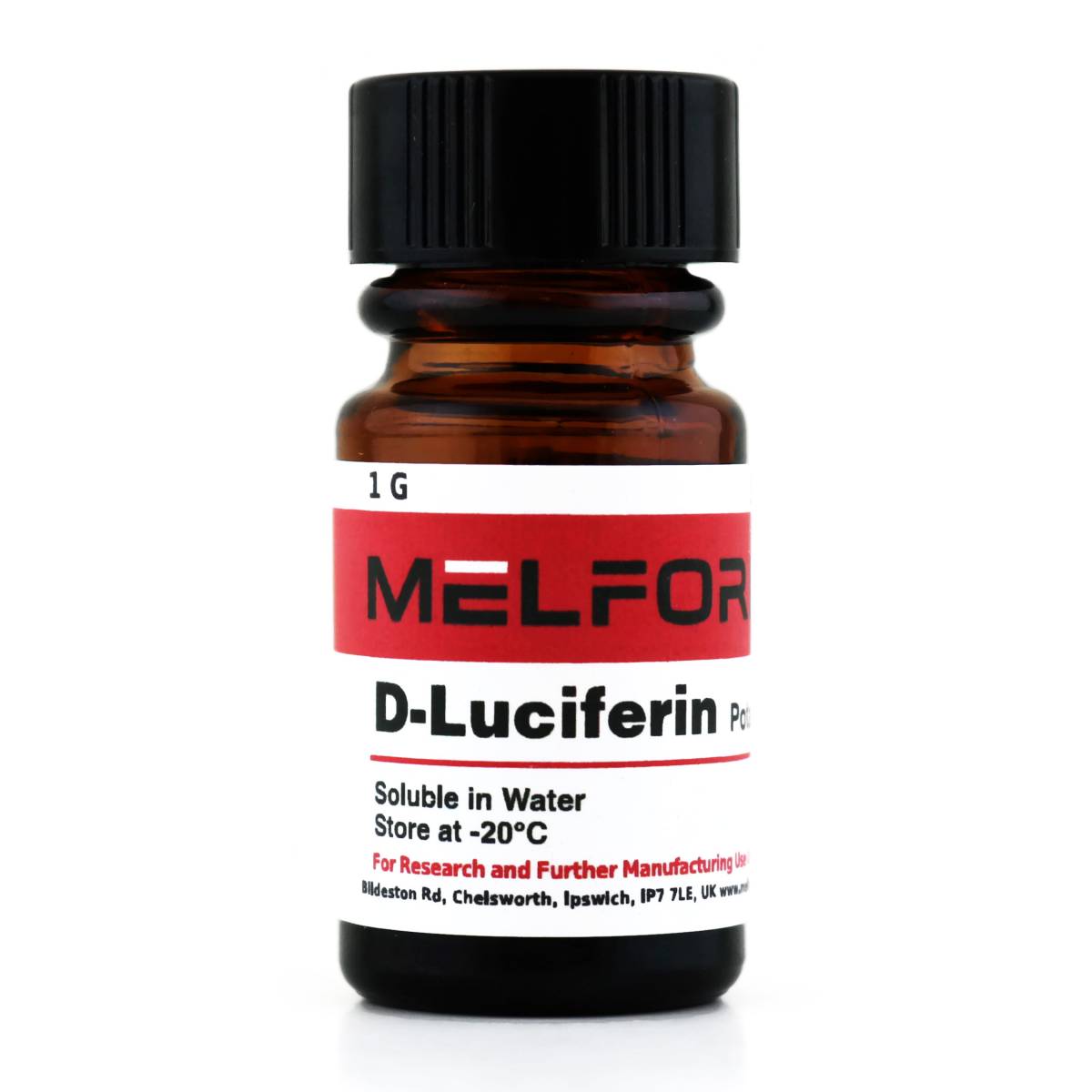 D-Luciferin Potassium Salt [4,5-Dihydro-2-(6-hydroxy-2-benzothiazolyl)-4-thiazolecarboxylic acid, potassium salt], 1 Gram