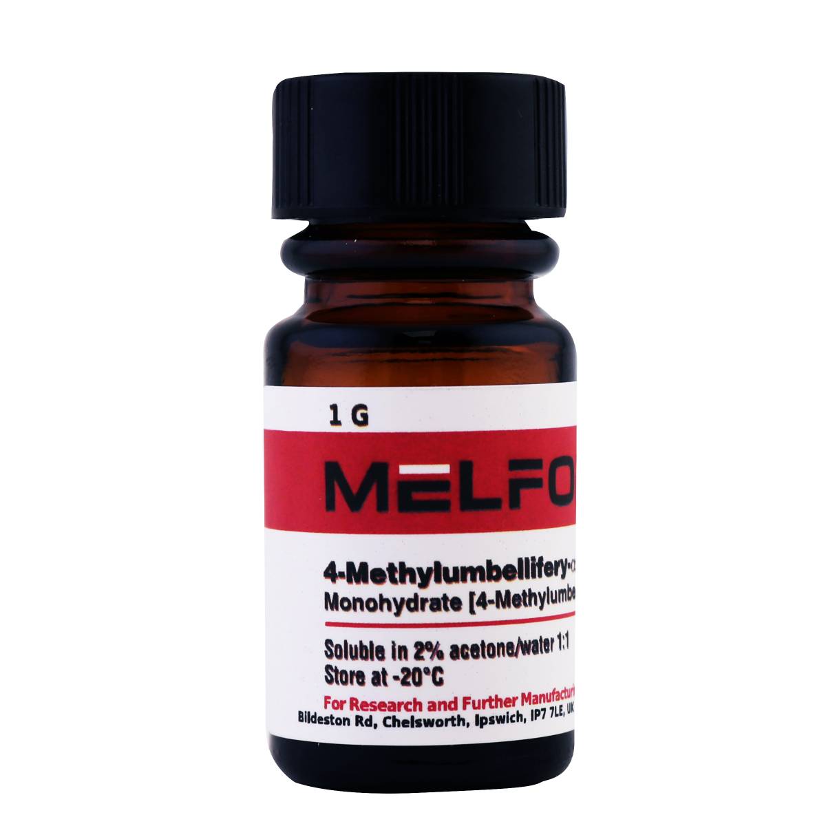 4-Methylumbelliferyl-α-D-glucopyranoside Monohydrate [4-Methylumbelliferyl-α-D-Glucoside], 1 Gram