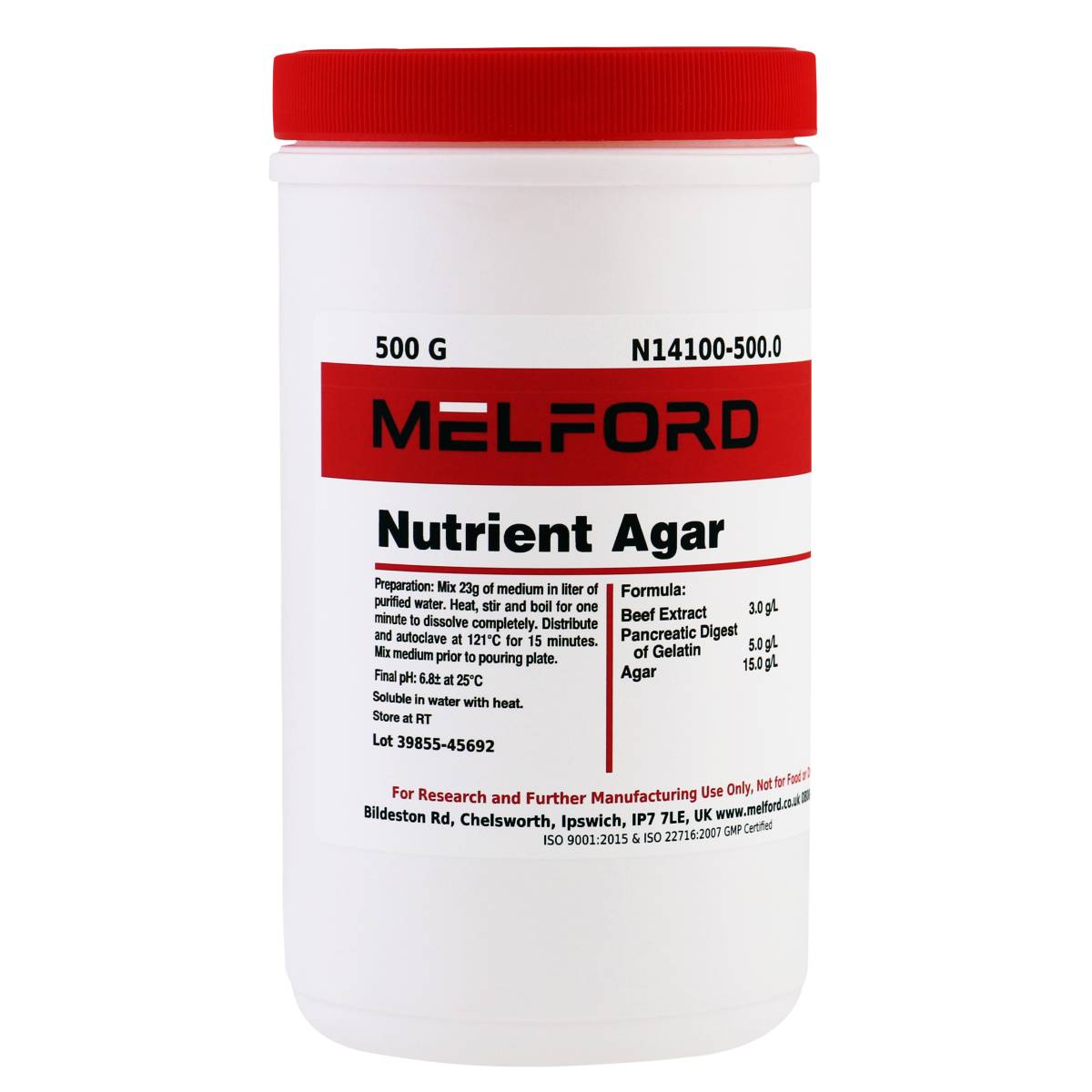 Nutrient Agar, 500 Grams