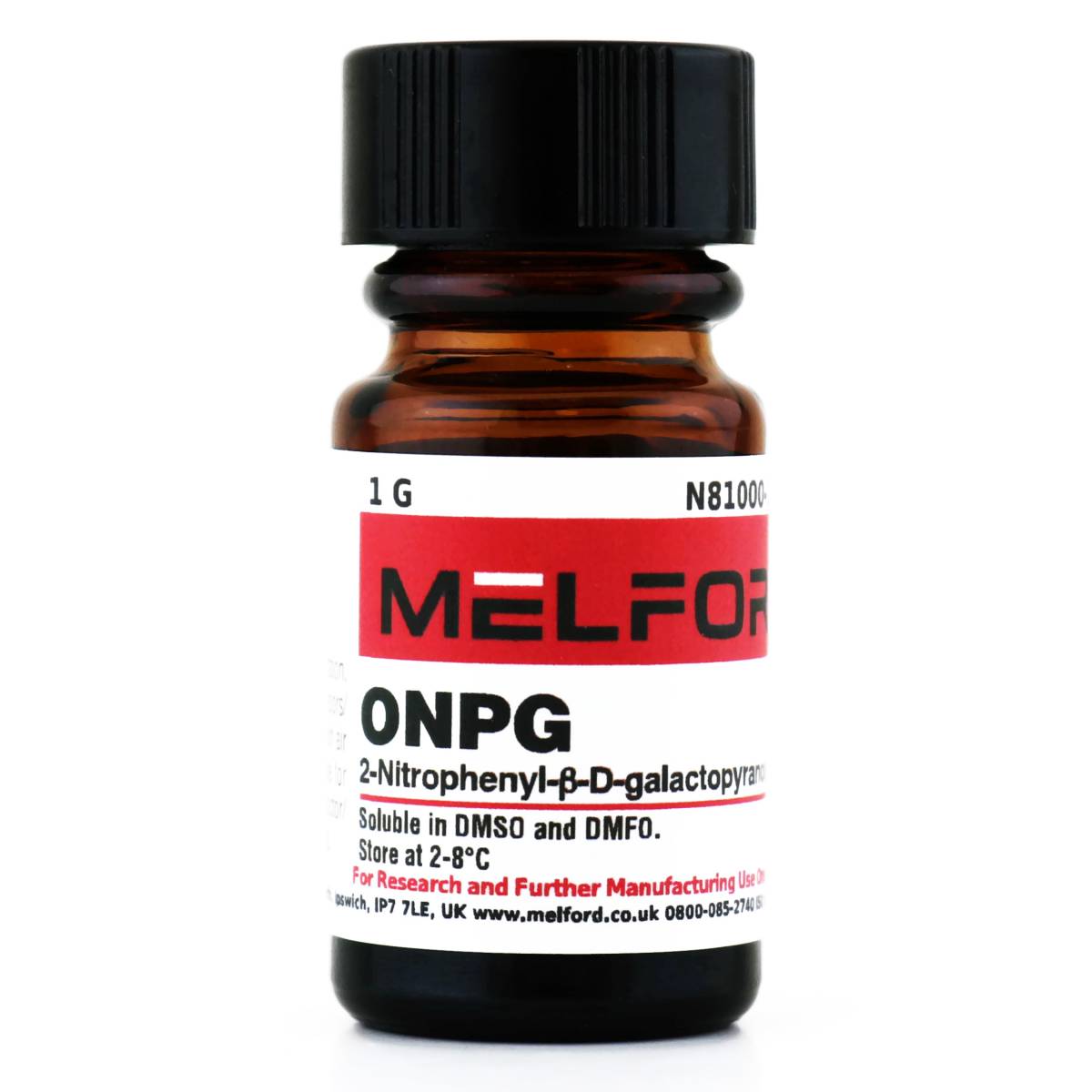 2-Nitrophenyl-B-D-galactopyranoside [ONPG], 1 Gram