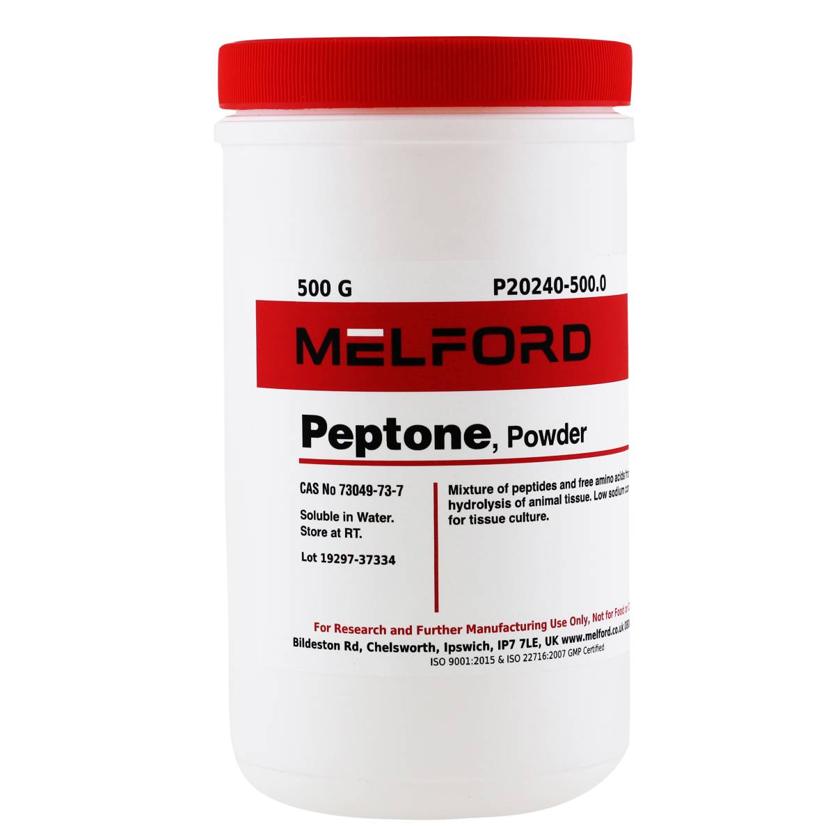 Peptone, Powder, 500 Grams