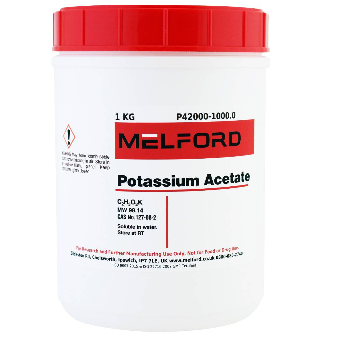 Potassium Acetate, 1 Kilogram