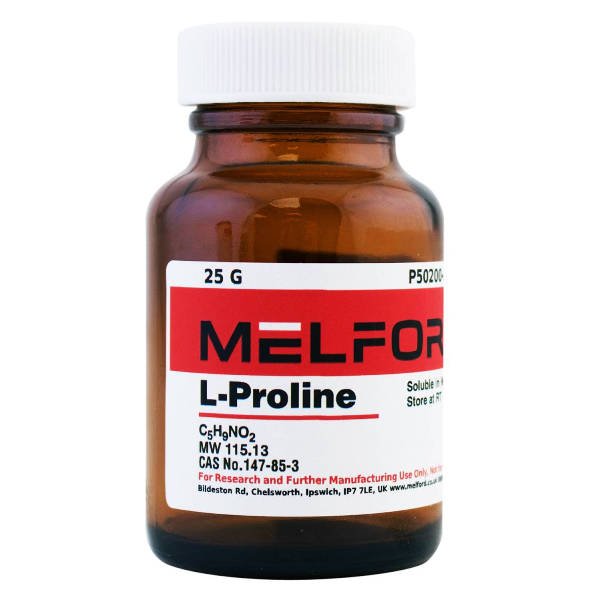 L-Proline, 25 Grams