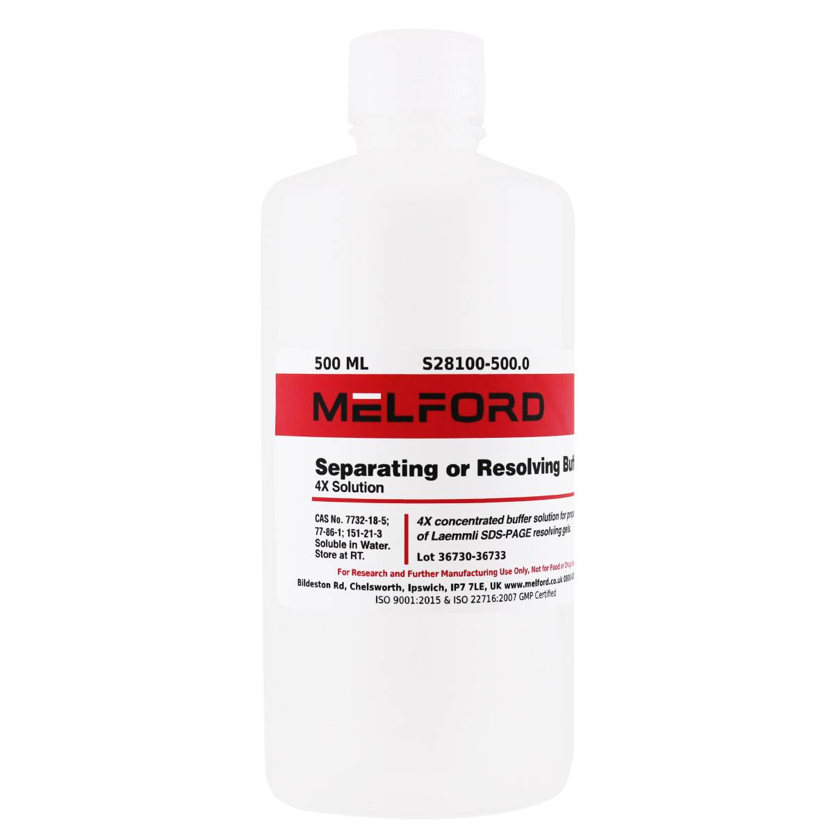 Separating or Resolving Buffer 4X Solution, 500 Milliliters