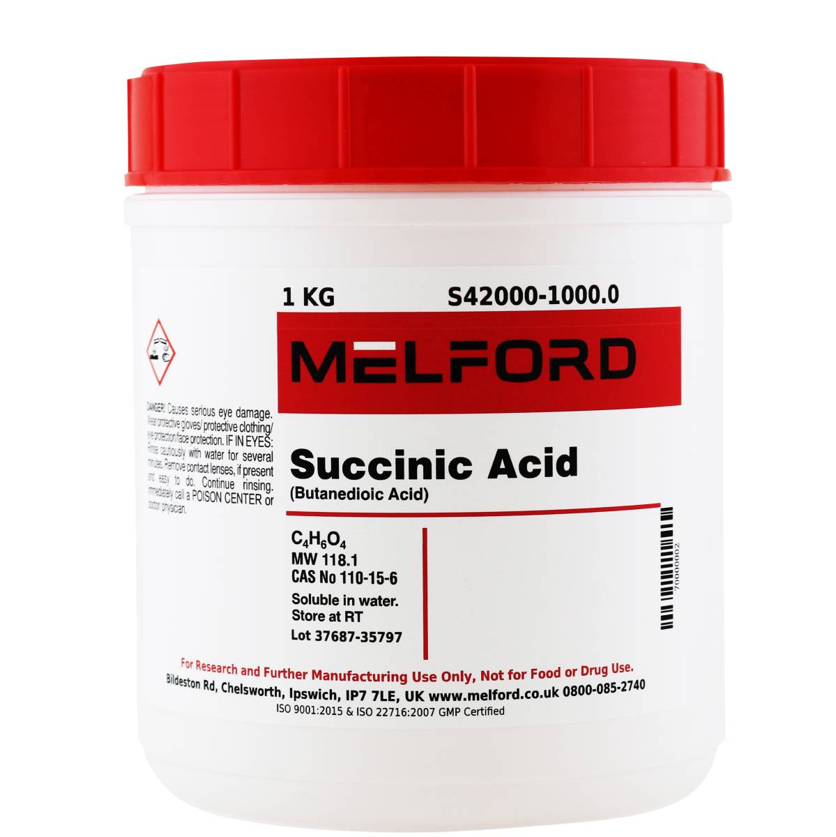 SUCCINIC ACID, 1 KILOGRAM