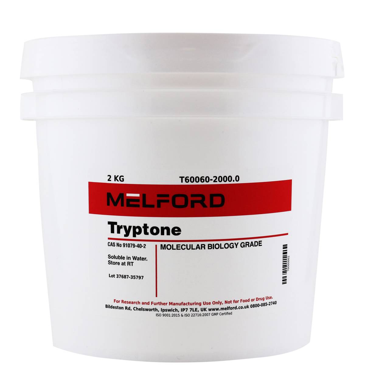 Tryptone, Powder, 2 Kilograms