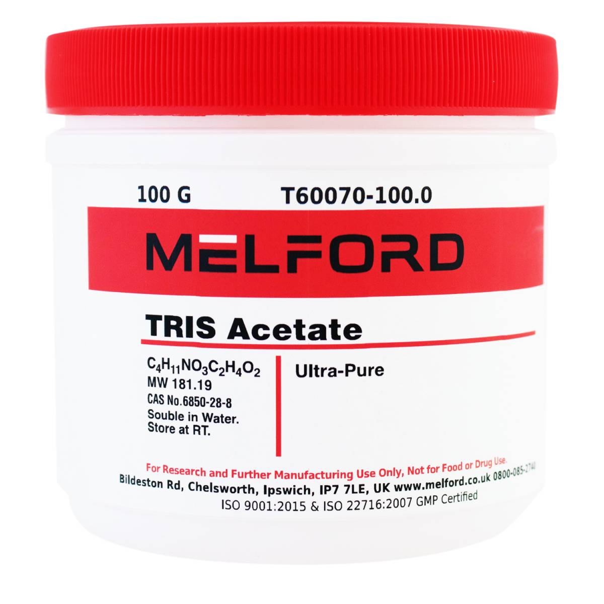 TRIS Acetate Ultra Pure, 100 Grams