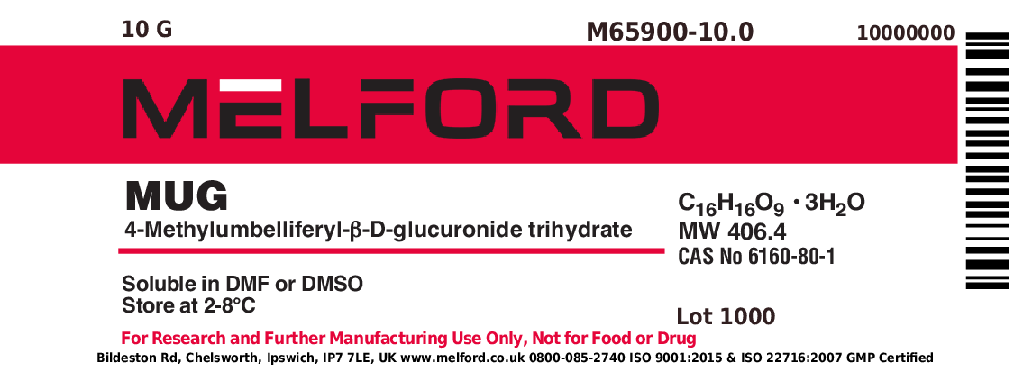 MUG [4-Methylumbelliferyl-B-D-glucuronide Trihydrate], 10 Grams