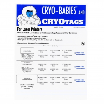 Cryo-Tags, Laser, 2.63x1", 600/pk