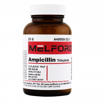 Ampicillin, Trihydrate, 25 G
