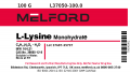 L-Lysine Monohydrate, 100 G