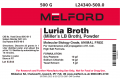 Luria Broth (Miller’s LB Broth) Animal Free, Powder, 500 G